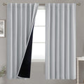 BGment Light Grey 100% Blackout Curtains 72 Inches Long by BGment