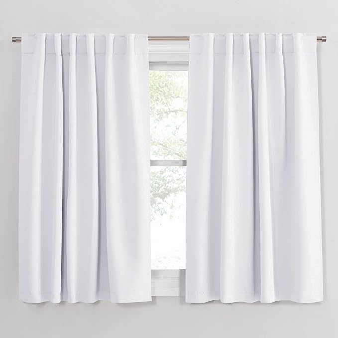 PONY DANCE Kitchen Curtains White by PONYDANCE