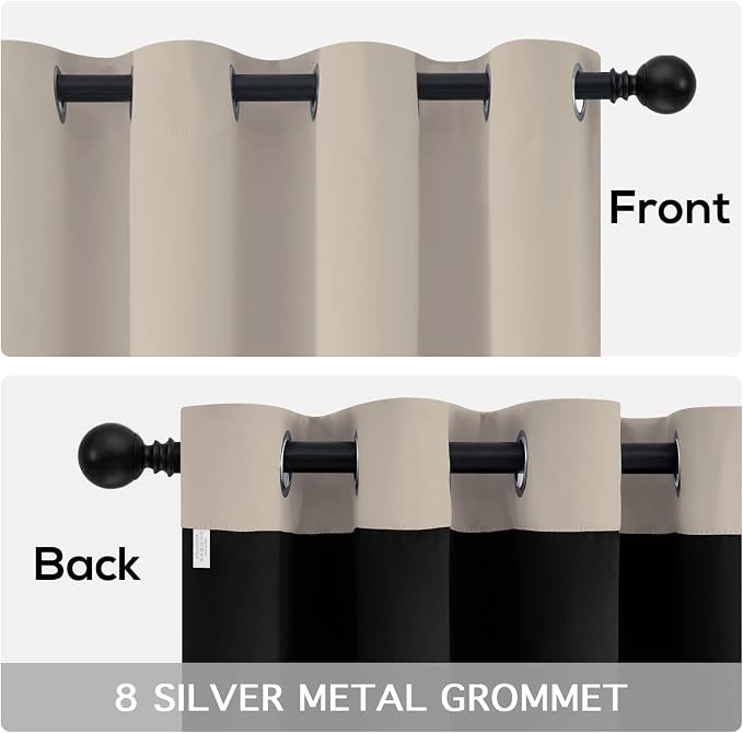 Yakamok Natural Blackout Curtains 96 inches Long - Image 6