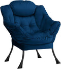 HollyHOME Lazy Chair with Armrest and Side Pocket, Comfy Accent Lounge Chair by HollyHOME