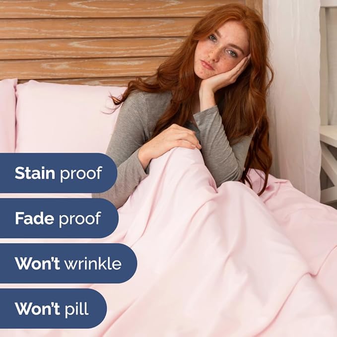 Split Head King Sheet Set – 4 Piece Flex Split Top King Sheets for Adjustable Beds - Fits 14” to 16" Mattress w/ Deep Pockets - Breathable & Cooling - Luxury Bedding and Wrinkle Free - Lavender Pink