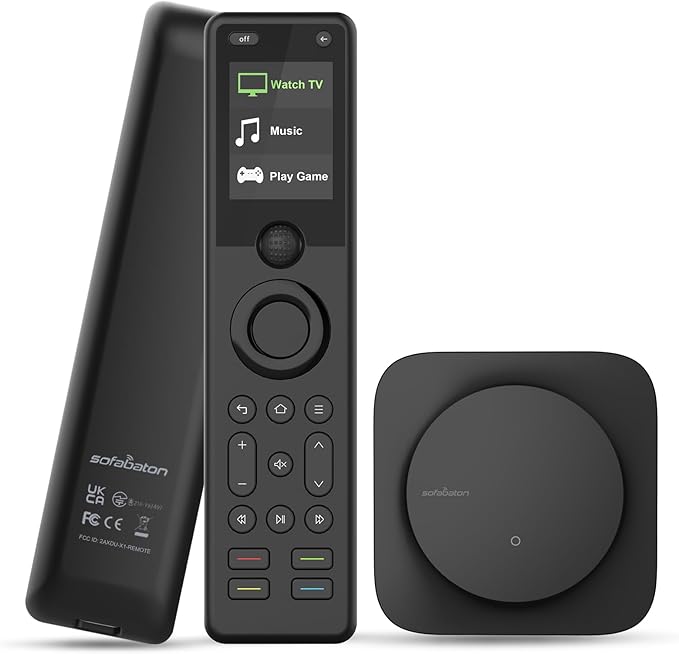 SofaBaton X1S Universal Remote, All in One Universal Remote Control with Hub & APP, One-Touch Activities, Compatible with 60+Devices, IR/Bluetooth/WiFi/Alexa/Google Assistant, Raise to Wake