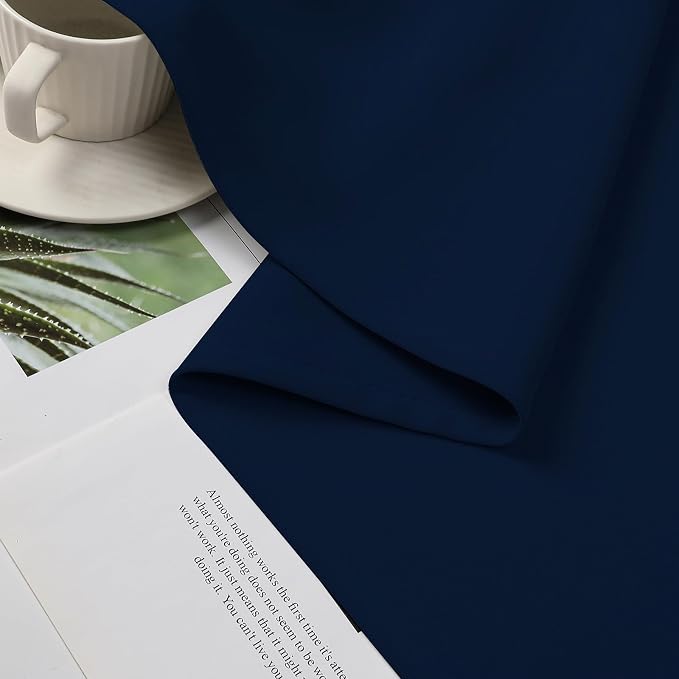 CUCRAF Custom Navy Blue Blackout Curtains 1 Panel Set, Thermal Insulated - Image 6