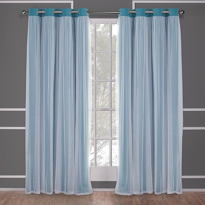 TOWN & COUNTRY LUXE Talia Double Layer Indoor Curtains, Sheer and Room by TOWN+%26+COUNTRY+LUXE