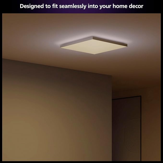 Philips Hue Datura Smart Ceiling Panel (Square 123.6in x 123.6in) White & Color Light, Bluetooth Compatible, Voice Control with Alexa, Apple Home & Google Assistant