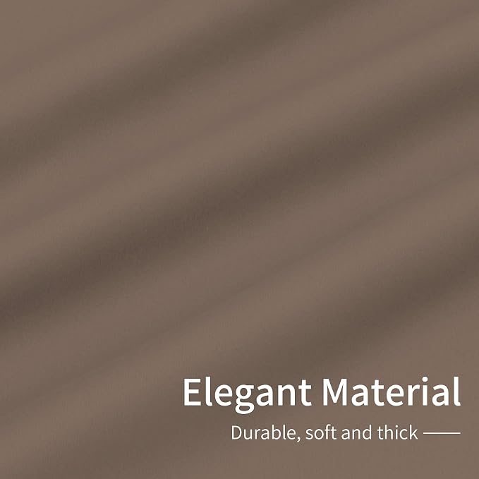 Easy-Going Thermal Grommet Blackout Curtains, 2 Panels 42x63 in, Camel | - Image 6