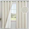 YoungsTex Linen Blackout Curtains 72 Inches Long by YoungsTex