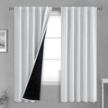 BGment Greyish White 100% Blackout Curtains 72 Inches Long by BGment