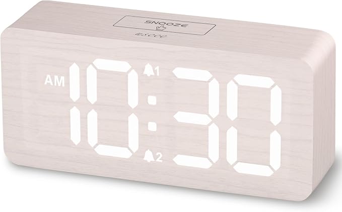 uscce Wooden Digital Alarm Clocks by USCCE