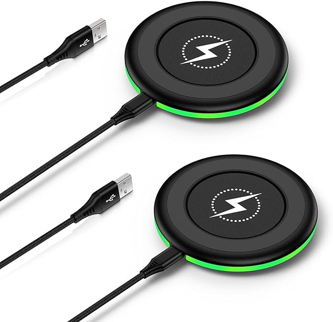 for Samsung Wireless Charger Fast Charging Pad 2 Pack Compatible Samsung Galaxy S25 FE/S25 Ultra/S24 FE/S23/S22,15W Wireless Charger Android Charging Station for Google Pixel 10 10 Pro XL