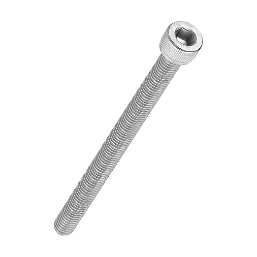 Kozelo 2pcs Socket Head Cap Screws - [M8-1.25 x 120mm] 304 Stainless Steel Allen Socket Drive for Electrical Motor 3D Printing Fan Engine Replacement Use, Silver