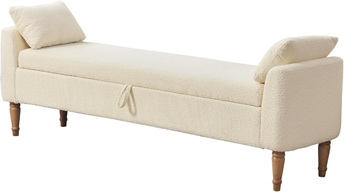 66" End of Bed Storage Bench for Bedroom - Image 6