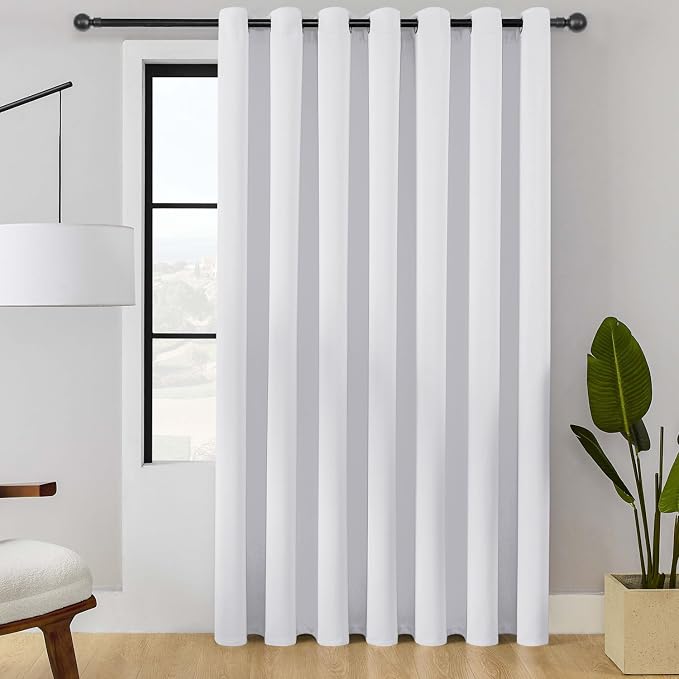 ChrisDowa Room Divider Curtains 96 Inch Length Sliding Door Curtain 1 Panel | by ChrisDowa