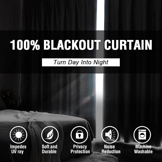 H.VERSAILTEX 100% Blackout Curtains - Image 2