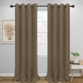 Easy-Going Thermal Grommet Blackout Curtains, 2 Panels 52x96 in, Natural | by Easy-Going
