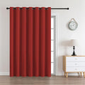 CUCRAF Custom Red Blackout Curtains 1 Panel Set, Thermal Insulated Grommet Room by CUCRAF