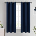 COSVIYA Grommet Room Darkening Navy Blue Curtains 63 inch Long by COSVIYA