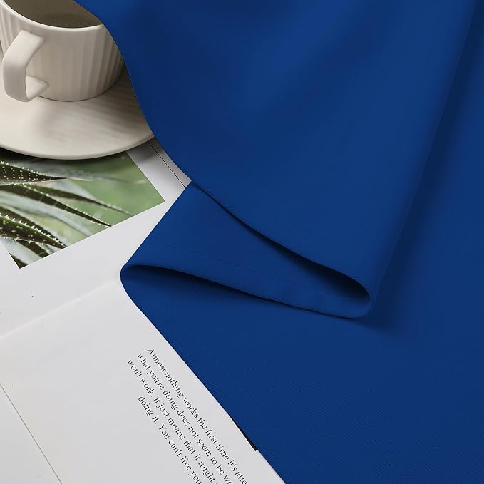 CUCRAF Custom Royal Blue Blackout Curtains 1 Panel Set, Thermal Insulated - Image 6