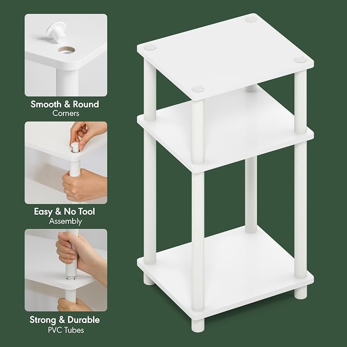 Furinno Just Turn-N-Tube Open Storage Nightstand, 1 Pack - Image 4