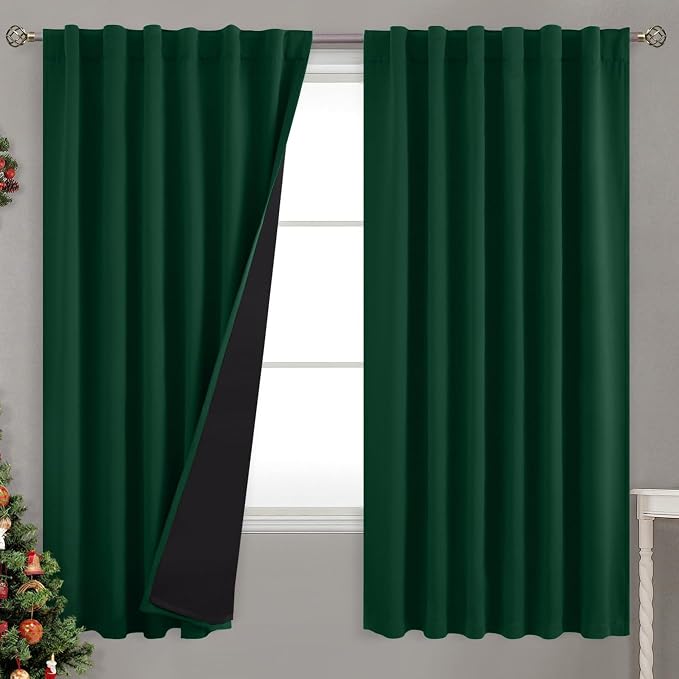 BGment 100% Thermal Insulated Blackout Curtains 63 Inches Long by BGment