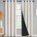 Yakamok Cream Blackout Curtains 96 inches Long by Yakamok