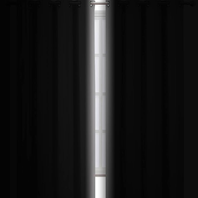 Light Grey Thermal Blackout Curtains/52 x 72 Inch/Set of 2 Panels Room - Image 3