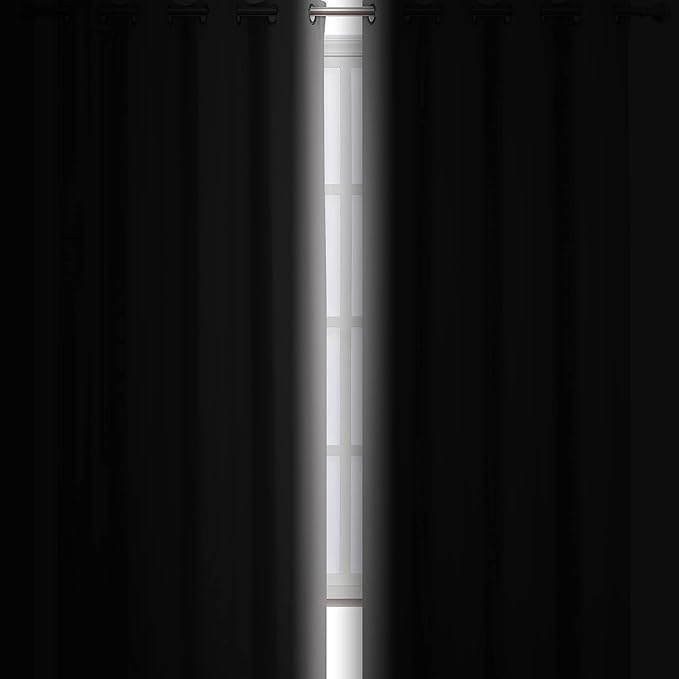 Light Grey Blackout Curtains 34 x 84 Inch Length/Set of 2 Curtain - Image 3