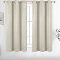 Diraysid Light Beige Grommet Blackout Curtains by Diraysid%2C+refresh+your+life