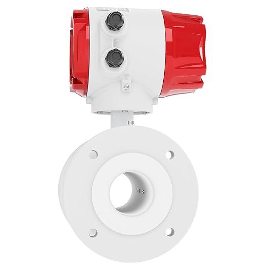 Electromagnetic Flow Meter,High-Precision Industrial Flowmeter Digital Display IP65 Protection 4-20mA Output Pipe Sensor for Wastewater, Sewage, and Seawater（DN65)