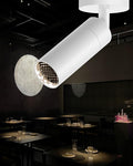 Gpaillumic Led Modern Directional Spotlight, Zoomable Monopoint Ceiling Spot Light for Indoor Cafeteria Foyer Living Room Warm White