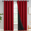 Yakamok Red Blackout Curtains 84 inches Long by Yakamok