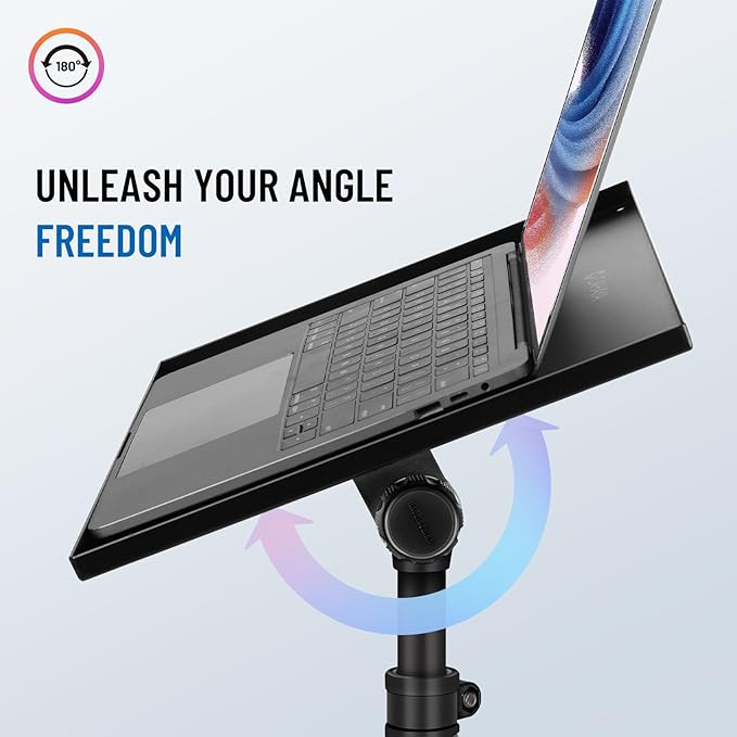 CAHAYA Projector Tripod Stand Adjustable: Height 29 to 65in Projector with Casters Universal Laptop Stand Portable Multifunctional DJ Rack Stand for Outdoor Movies Computer Book DJ Equipment CY0332