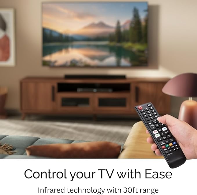 2 Pack BN59-01315A Samsung TV Remote Control Replacement for Smart TV - Easy Setup, Durable Design, Universal IR Remote, Streaming Shortcuts - Works with Samsung Smart TV, LCD, LED, HDTV, 3D Models