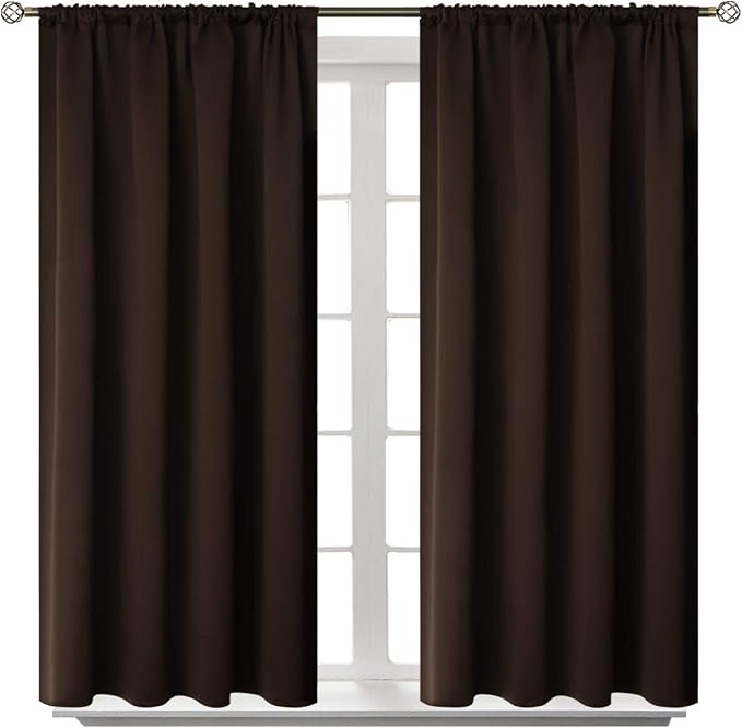 BGment Rod Pocket Blackout Curtains 54 Inch Length - Image 7