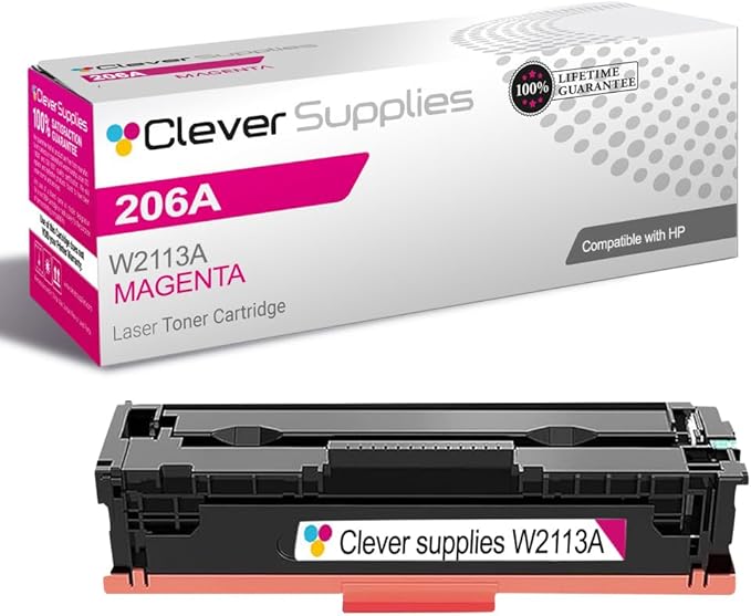 CS Replacement Compatible with HP Color Pro MFP M283fdw Toner Cartridge W2113A to use with Color Pro MFP M283cdw M282nw M2255nw M283fdn (Magenta, 1-Pack)