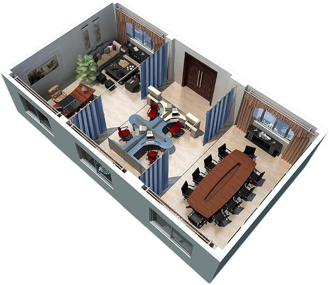 RYB HOME Extra Wide Room Divider Curtains Blackout - Image 6
