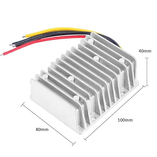 30A 360W DC 36V/48V to 12V Voltage Converter with Fuse - Waterproof Step Down Regulator Buck Reducer Power Transformer for Golf Cart - DC 36V/48V to 12V 30A