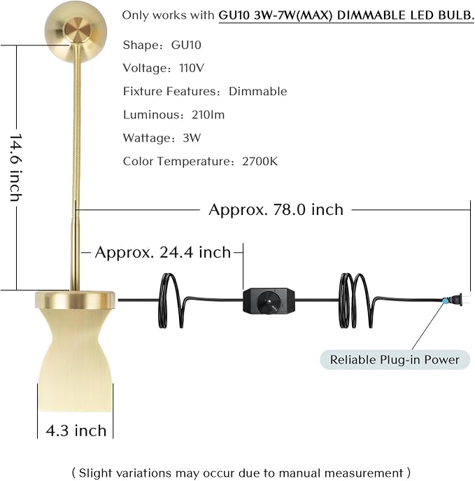 Patented Innovative Design Headboard Reading Light Pro. No Drilling Book Light - Image 7