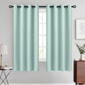 COSVIYA Grommet Room Darkening Aqua Curtains 63 inch Length by COSVIYA