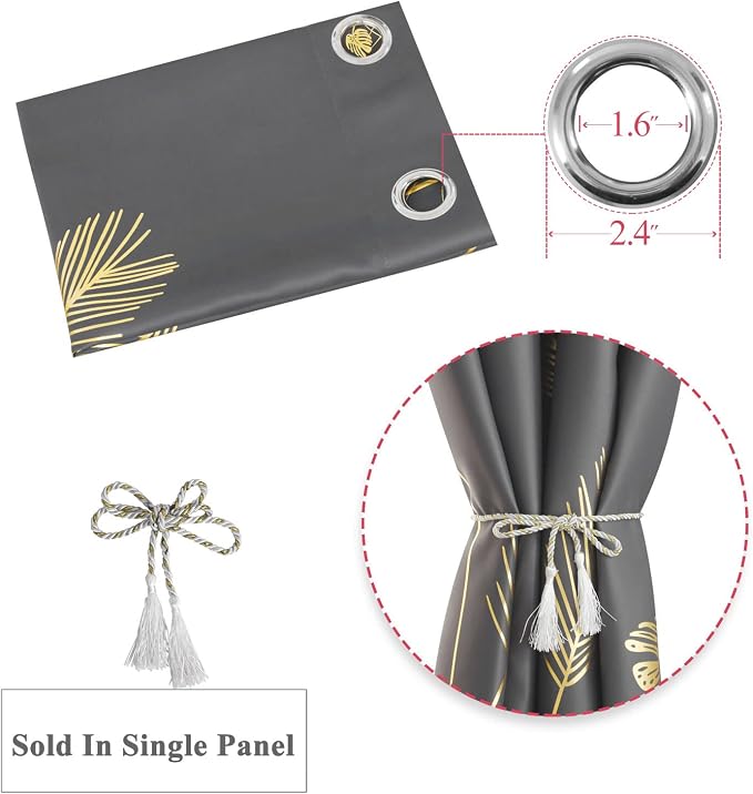 Curtain for Sliding Glass Door 100W x 108L Inch Blackout Curtain - Image 7