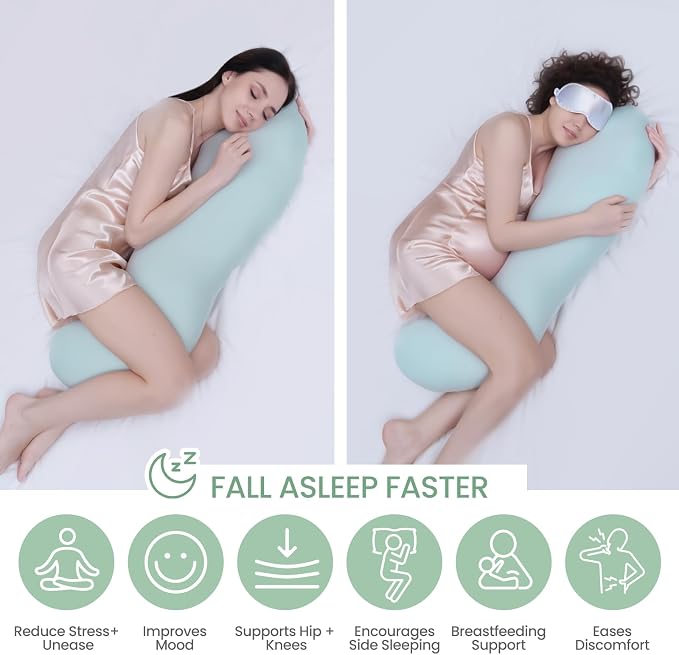 Body Pillows for Adults, Full Body Pillow for Side Sleepers, Long Body Pillow - Image 8
