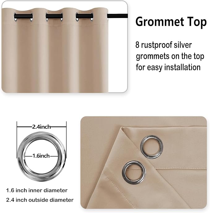 DWCN Blackout Curtains for Bedroom - Image 6