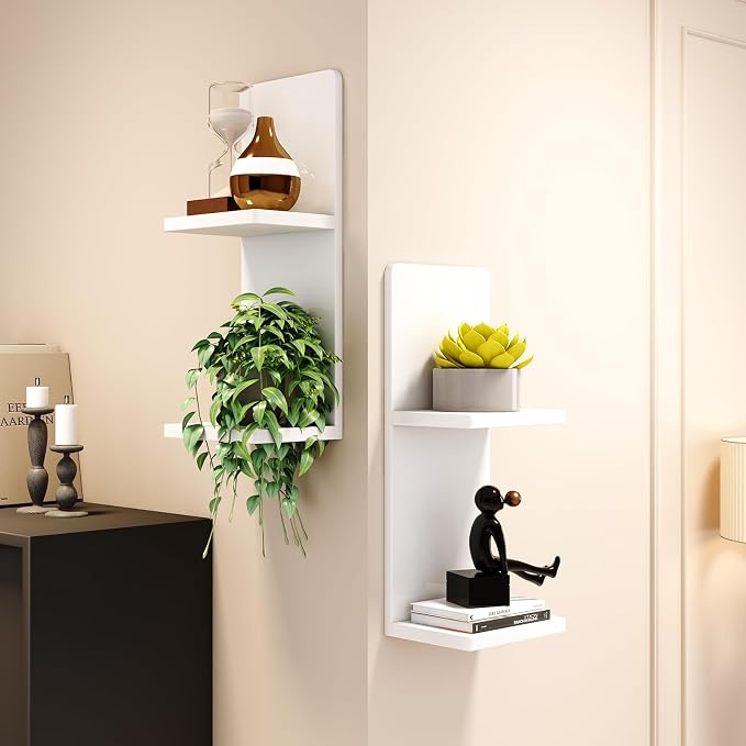 Floating Wall Shelves Set of 2, Modern Storage - Image 4