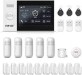 Wireless Alarm System,24 PCS Smart Home Security Systems with 4G SMS/Tuya App Instant Alerts,Motion Detector,Door Alarm Sensors,Remote for Home,Villa,Apartment,Kids Safety,No Monthly Fee