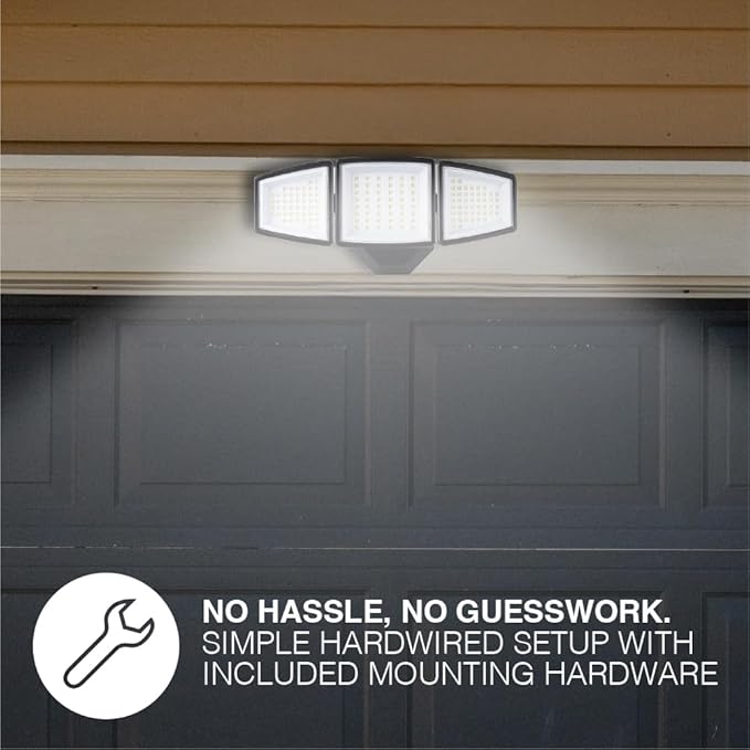 Sylvania 15W Security LED Light, Hardwired, 2000 LMS, Wet Rated, 5000K, Daylight - 1 Pack (66477)
