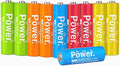 DMK POWER Rechargeable High Capacity Batteries 1.2V NiMH Low Self Discharge (AA Mixed Color 2800MAH (10 Pieces))