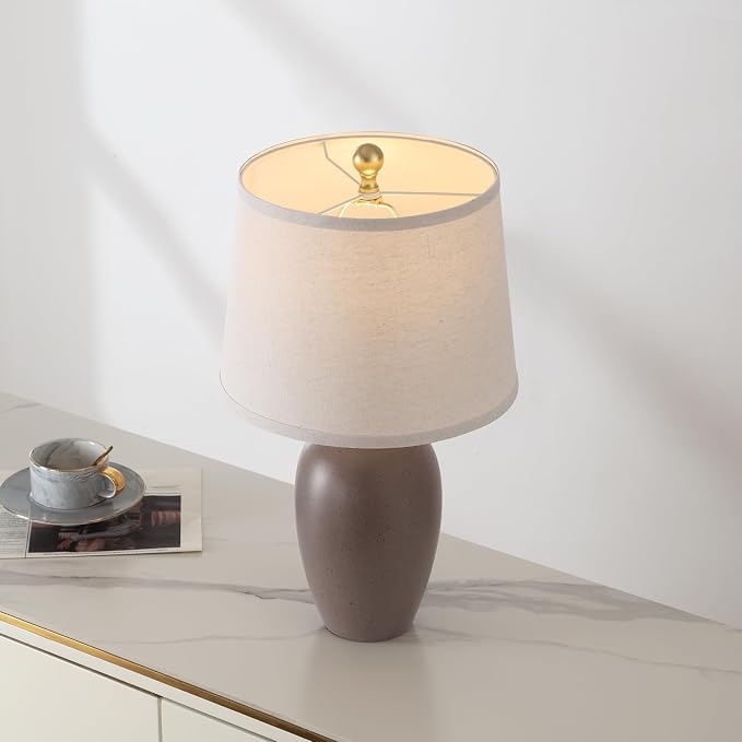 AIEAMPDO 21'' Set of 2 Farmhouse Ceramic Small Table Lamps - Image 7