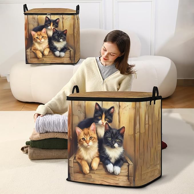 2pcs blanket storage bag for under bed, closet organizers 95L | clothing - Image 5