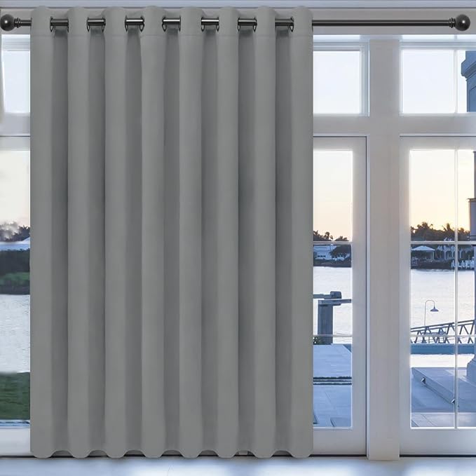 Easy-Going Thermal Grommet Blackout Curtains, 1 Panels 100x96 in, LightGray | by Easy-Going