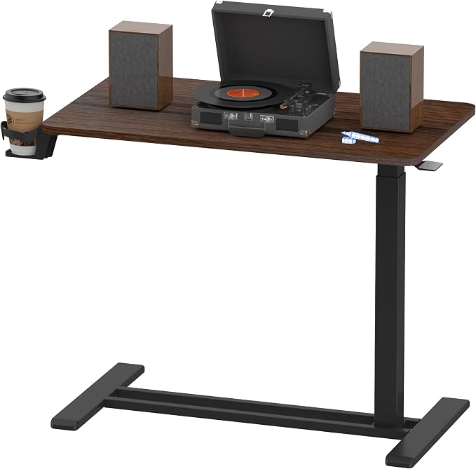 FLEXISPOT H7 32" Pneumatic Height-Adjustable Overbed Table by Unknown